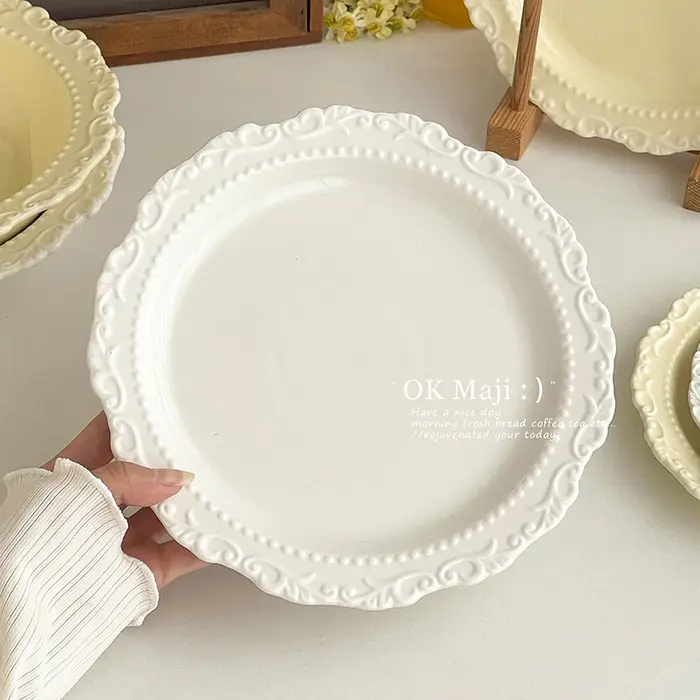 Assiette à manger en Relief haut de gamme