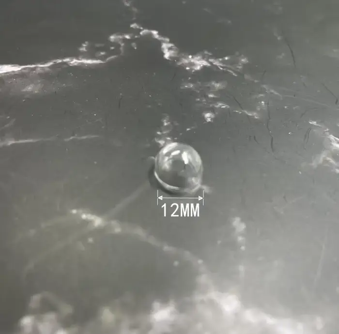 Demi-boules de verre transparentes, 2x12-70mm, hémisphère transparente, loupe, dôme rond à bulles, d
