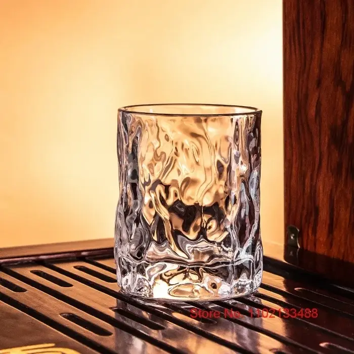 Optique-Verres à vin en cristal de marteau de style japonais