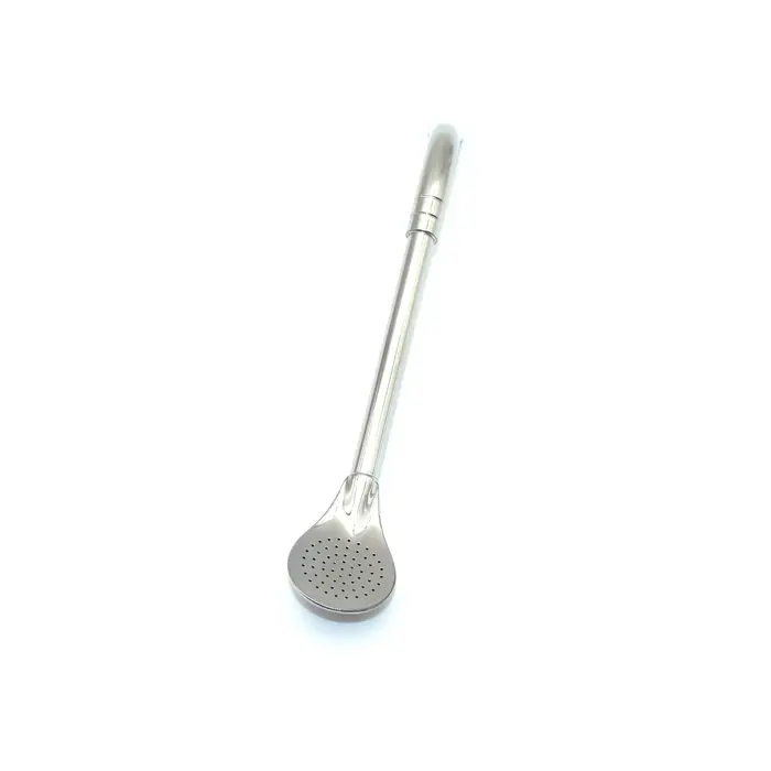 Nouveau Cuillère à paille en acier inoxydable 304, filtre à thé, Yerba Mate Bombilla, cuillères à ca