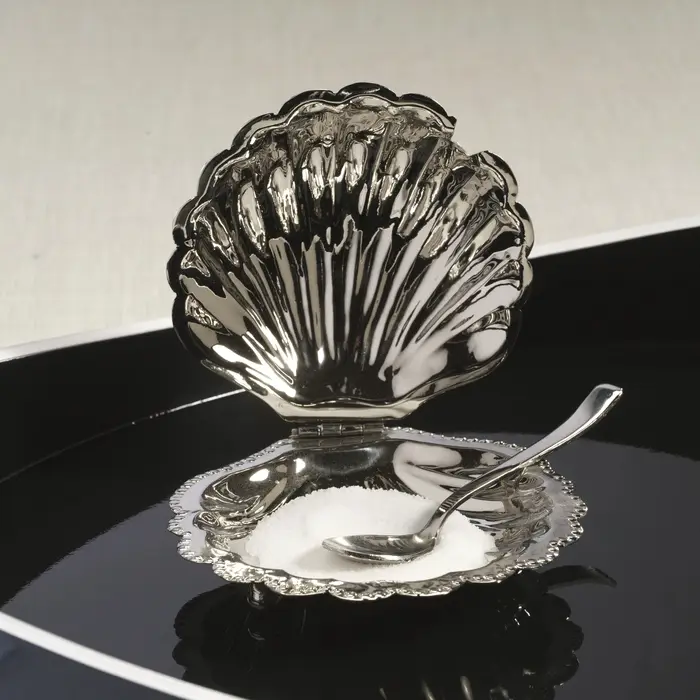 Assiette de fruits de coquille européenne en acier inoxydable