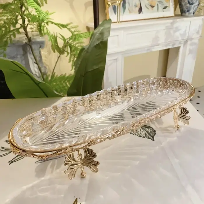 Verrerie rectangulaire en cristal pour la maison et le restaurant