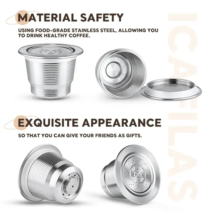 ICafilas – Capsule de café rechargeable pour machine à café Nespresso
