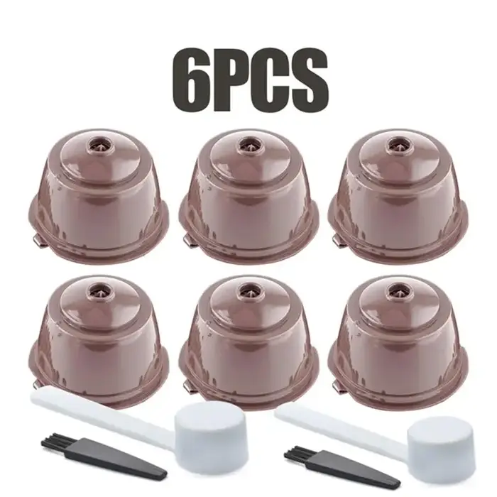 6pcs réutilisable café Capsule pour Nescafé Dolce Gusto Machine rechargeable café Capsule filtre tas
