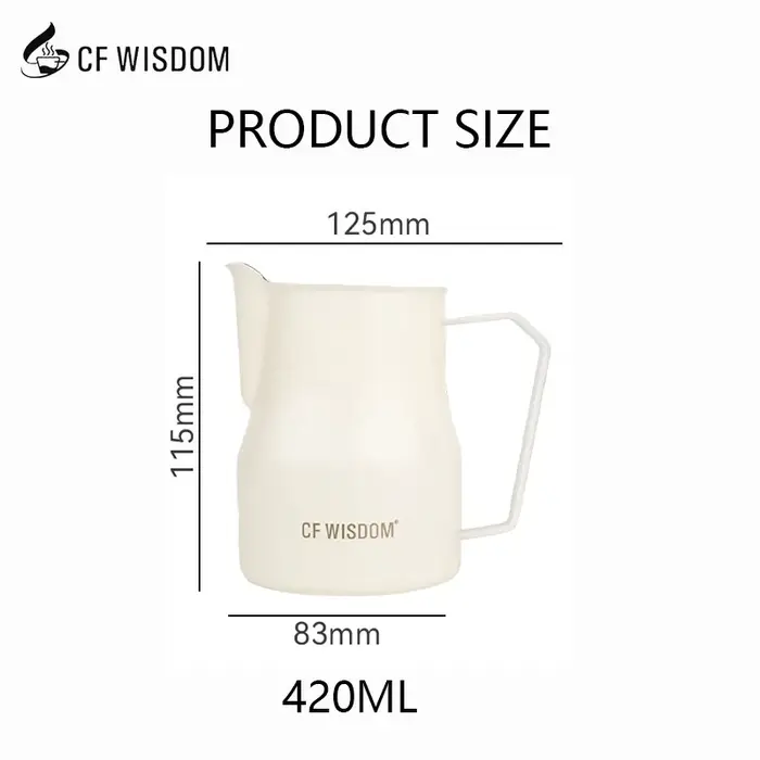 CF WISDOM – pichet à café et lait en acier inoxydable