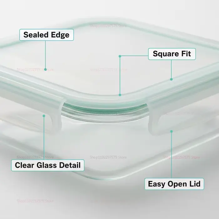 Boîtes de conservation alimentaire en verre