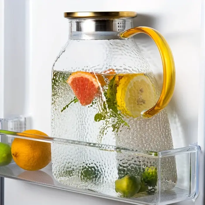 Bouilloire en verre transparente à côté étroit de 1