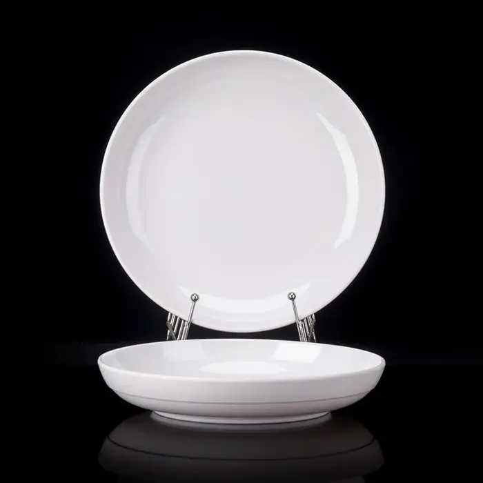 Assiettes à dîner rondes profondes en mélamine