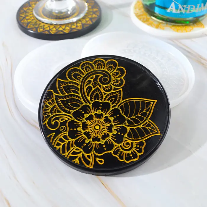 Moule rond en Silicone pour dessous de verre