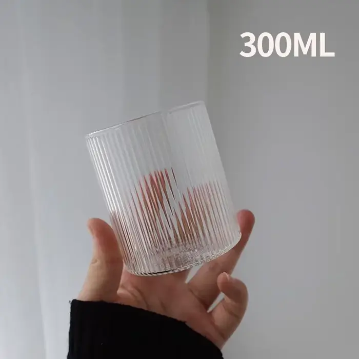 Ensemble de Carafe et gobelets en verre transparent de 550ml, ensemble de bouteilles d'eau de chevet