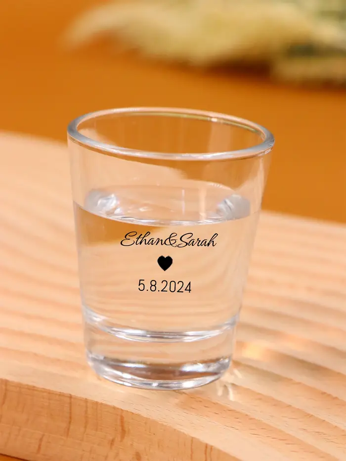 Verres à shot personnalisés avec texte