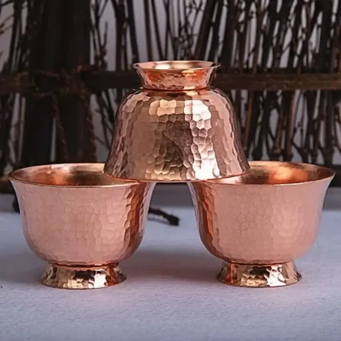 Tasse à café en cuivre pur fabriquée à la main