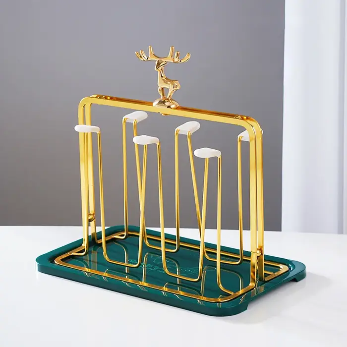 GIANXI support de rangement de tasses renne nordique porte-gobelets décoratifs en fer ménage stockage