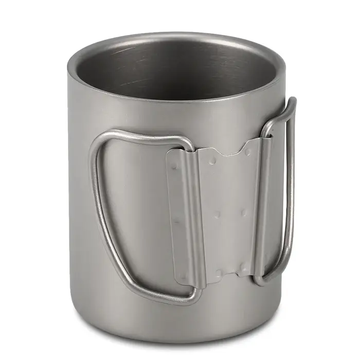 TOMSHOO Tasse à eau en titane à double paroi