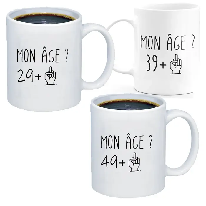 30 40 50 ans drôle cadeau d'anniversaire tasse trente quarante cinquante ans hommes femmes Humor