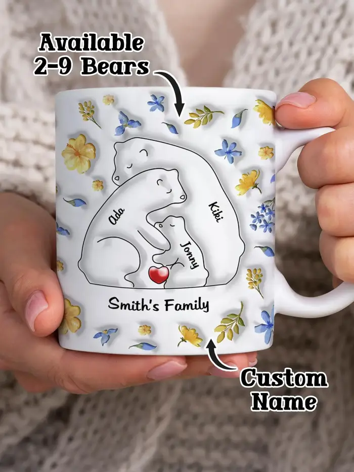 Mug personnalisé avec le nom de la famille