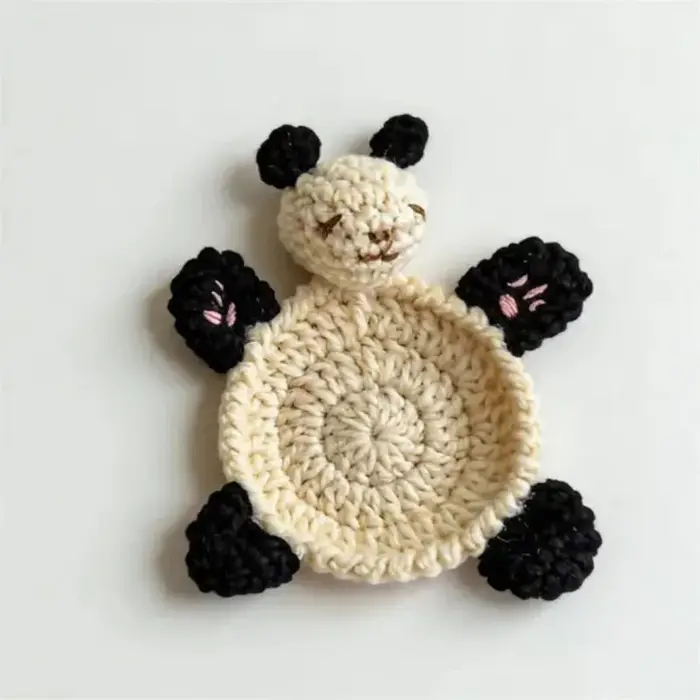 Sous-verre en crochet fait main