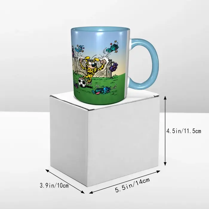 Marsupilami football tasse à café bricolage personnalisé belge Animation Manga céramique lait thé