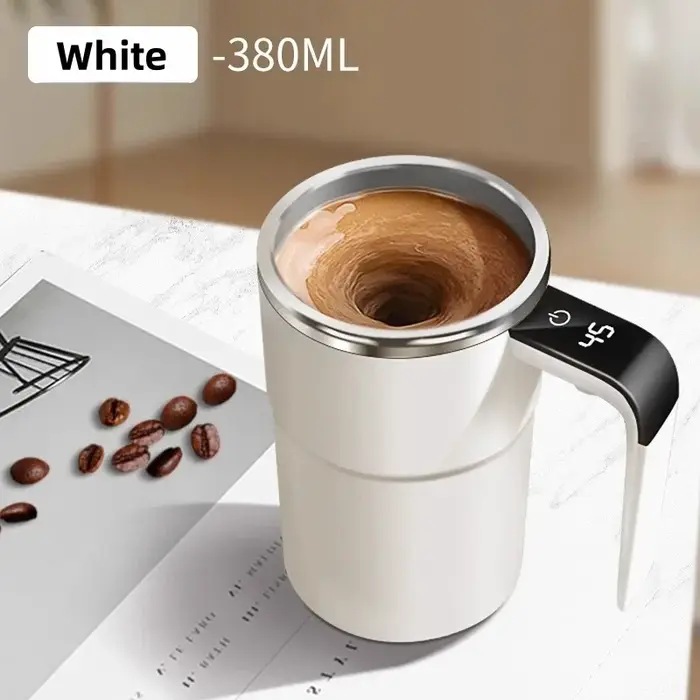 Tasse à café électrique auto-briquante de 380ML, tasse à café étanche IP67, chargeur USB, affichage