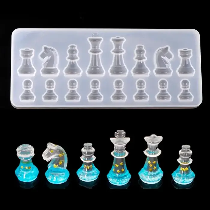Nouveau moule en Silicone en forme d'échecs International
