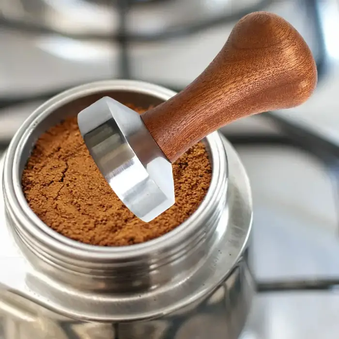 Doseur de café en poudre, marteau à pression, poignée en bois, distributeur de café pour café et tap