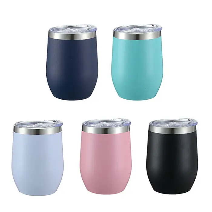 Tasses thermiques en coquille d'œuf de 12oz