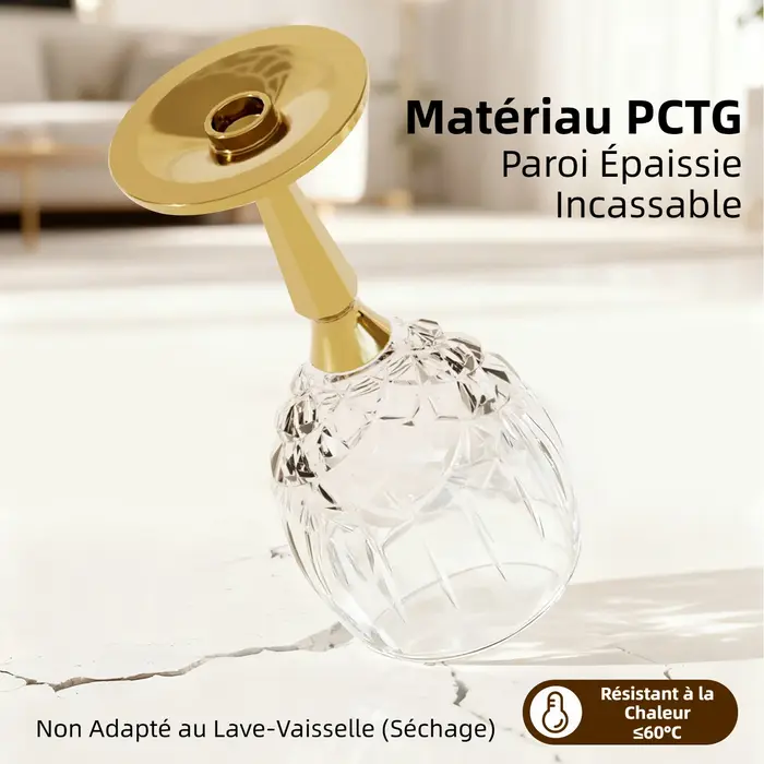 Joie Verre à vin portable incassable Gobelet PCTG