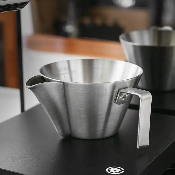 JUSTINLAU Tasse à expresso en acier inoxydable de 110 ml avec échelle graduée