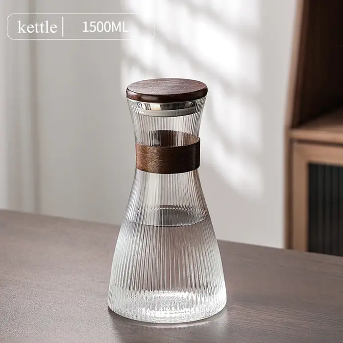 Ensemble de tasses créatives en verre résistant à la chaleur, bouteille de bouilloire d'eau, tasse d