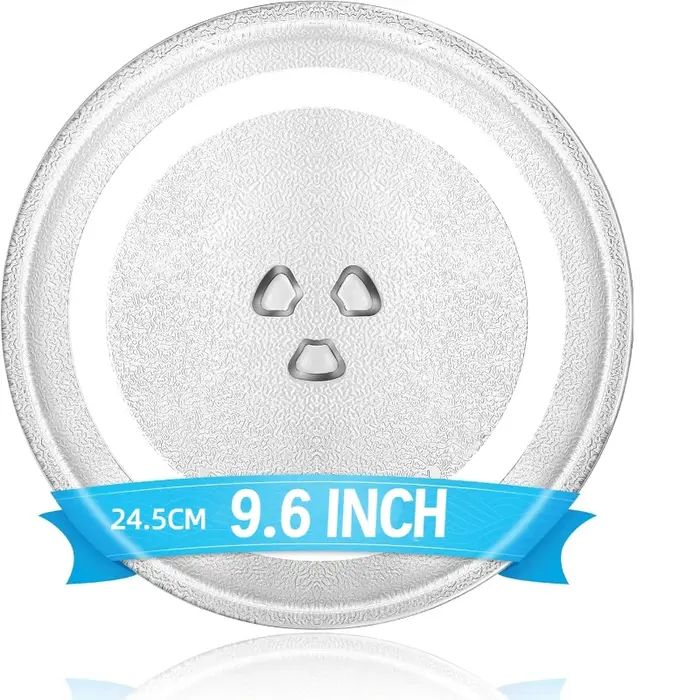Plateau rotatif en verre pour four à micro-ondes, compatible avec les modèles de 24,5 cm/27 cm/31,5
