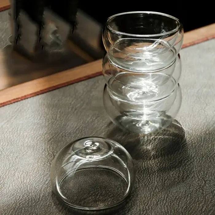 Ensemble de tasses à thé en verre Double couche