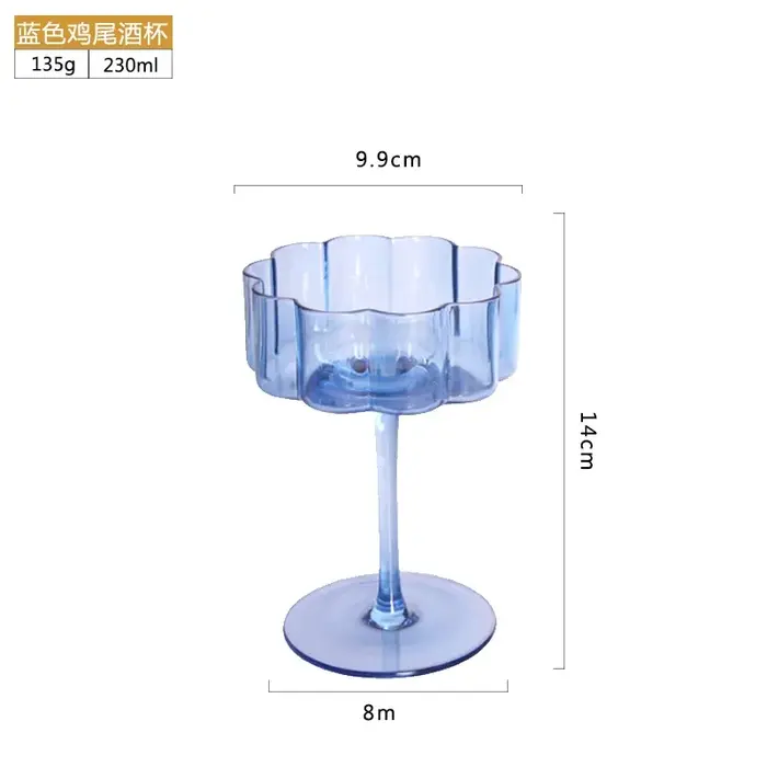Verre à vin en cristal multicol