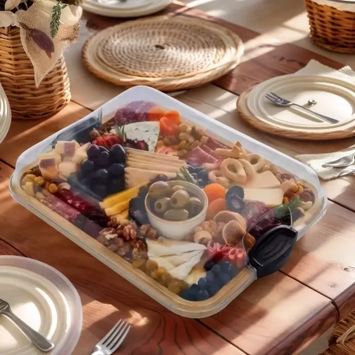 Plateau en bambou, planche à charcuterie en bois