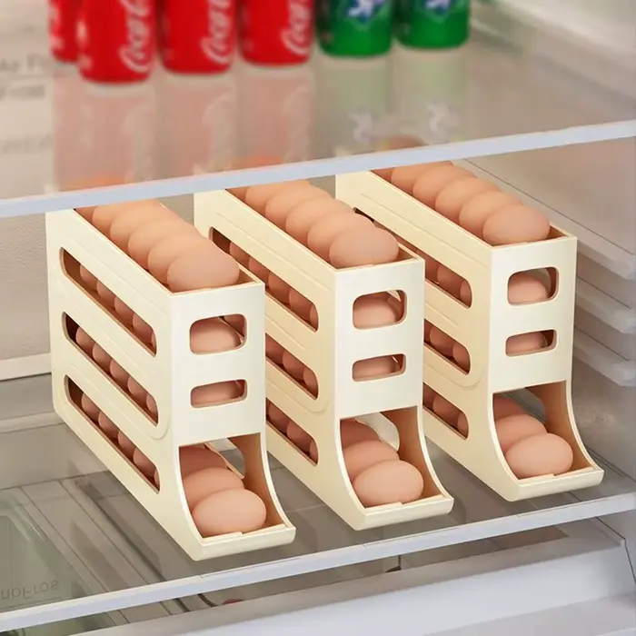 Boîte de Rangement d'emoufs pour Réfrigérateur, Pratique, 30 Grilles, en Plastique, Défilement exist