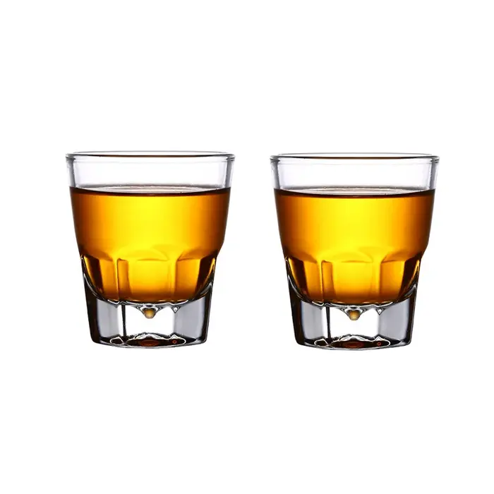 Ensemble de verres à expresso italiens à fond optique