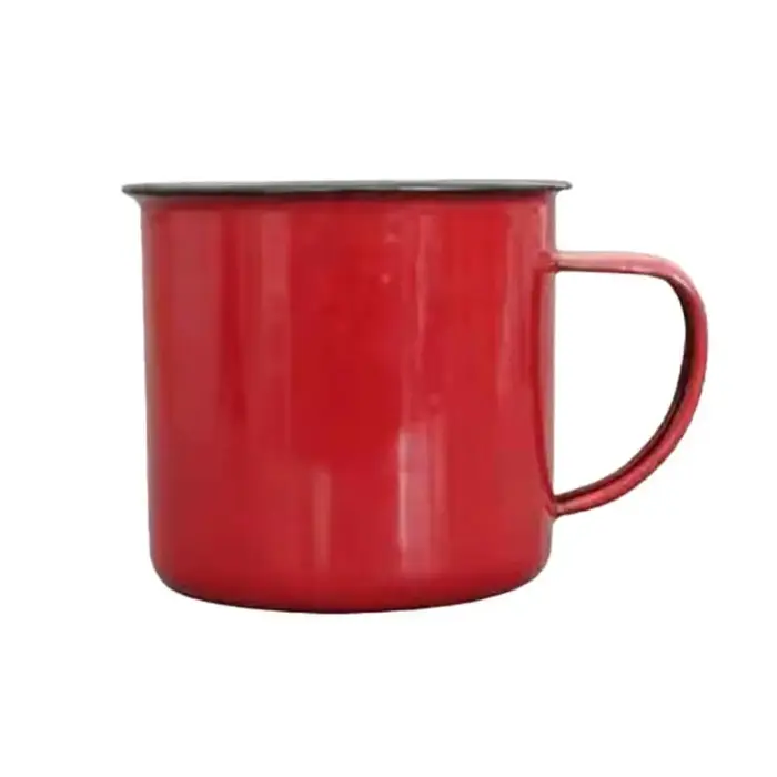 Tasse à café en émail faite à la main