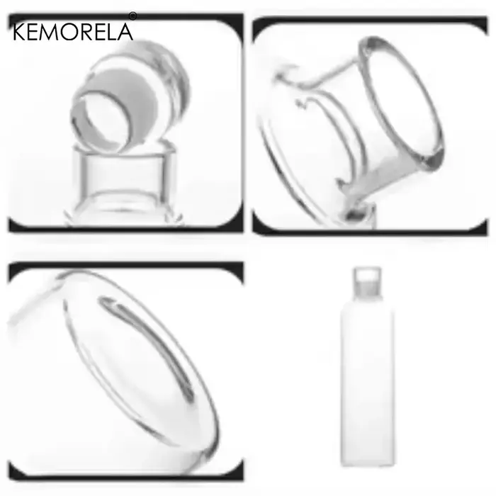Bouteille d'eau en verre 300/500/750/1000 ml avec couvercle anti-fuite