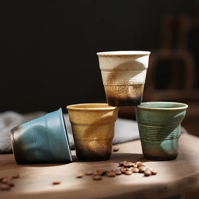 Mini tasse à café irrégulière créative de 3/6oz