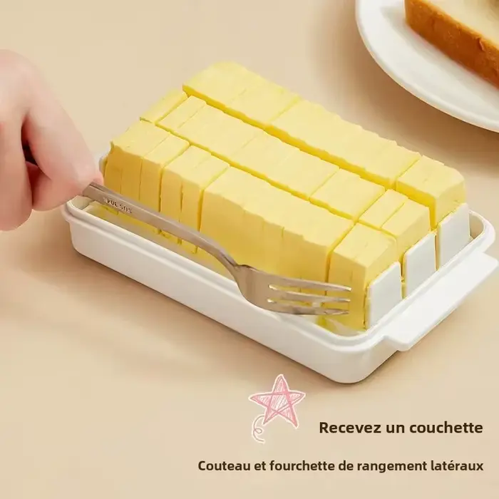 Boîte de rangement de séparation de beurre
