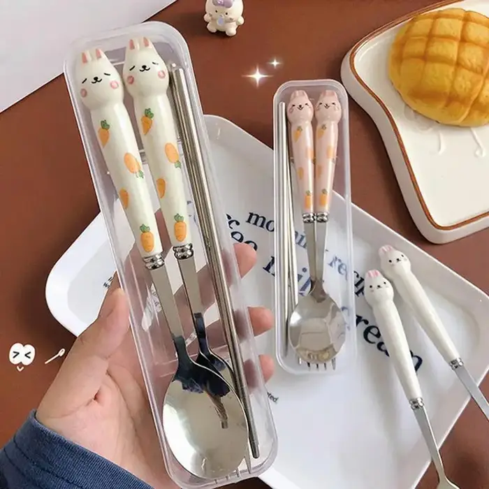 Ensemble de Couverts Mignons en Acier Inoxydable
