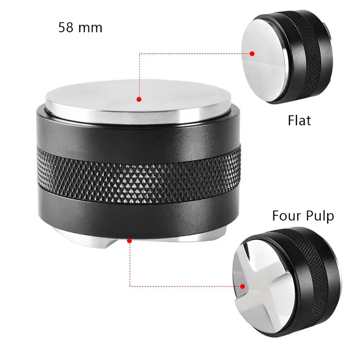 CAFEBiens Y-Distributeur de café expresso en acier inoxydable, 3 pentes inclinées, palmier réglable,