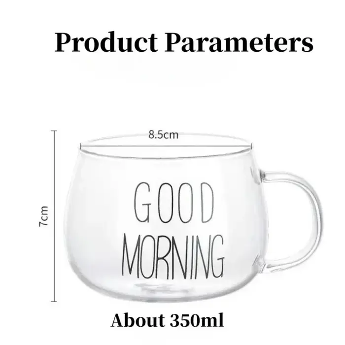Tasse à café et thé en verre créative