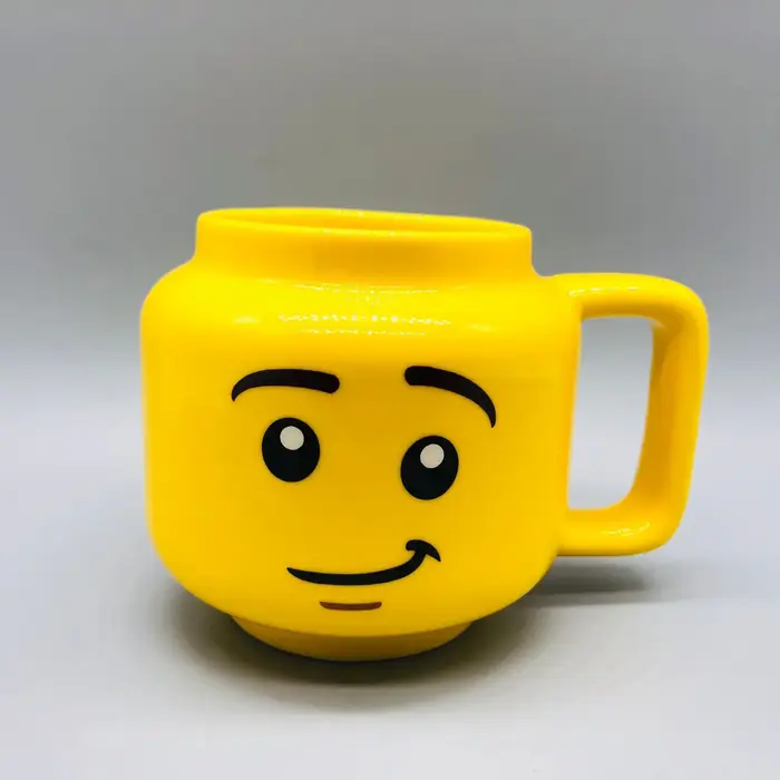 Sourire tasse en céramique dessin animé café lait thé tasse d'eau mignon drôle Expression enfants tasse de lait tasse d'eau domestique