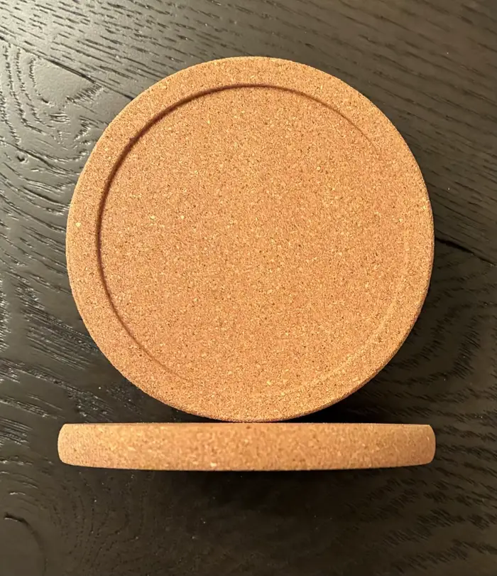 Sous-verres en liège, hautement absorbants