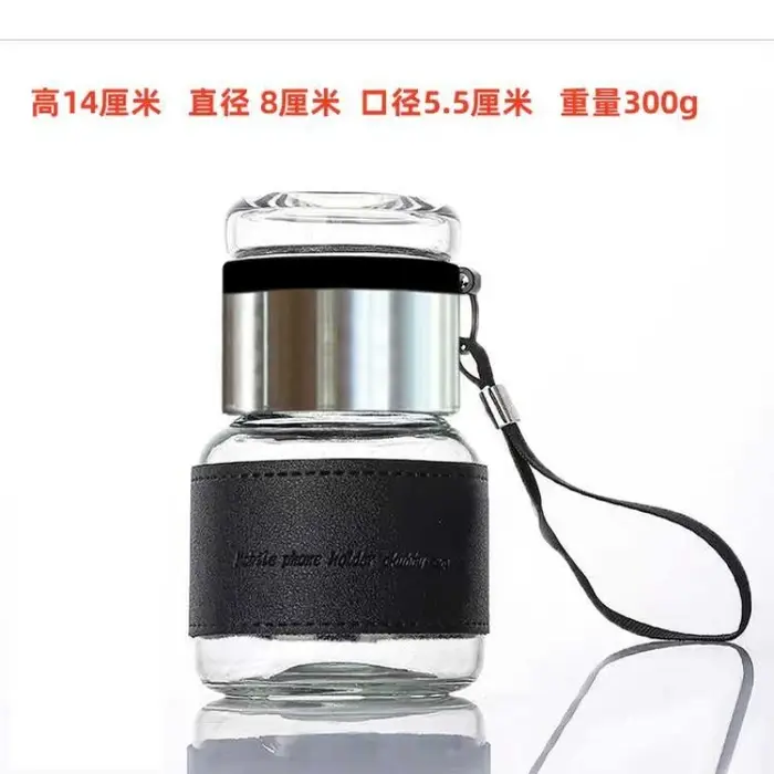 Ins – tasse à thé transparente en verre de jetée de haute valeur