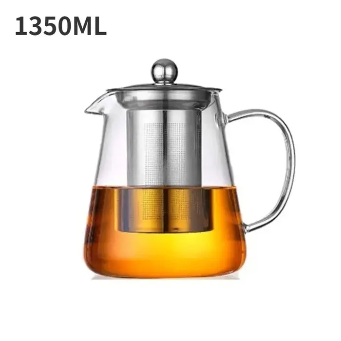 Théière en verre borosilicate résistant à la chaleur
