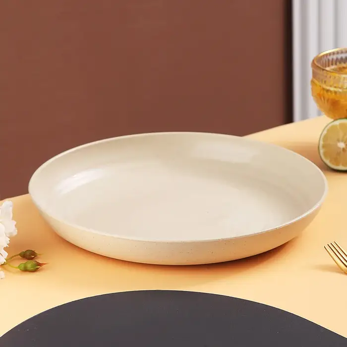 Assiettes à dîner en paille de blé