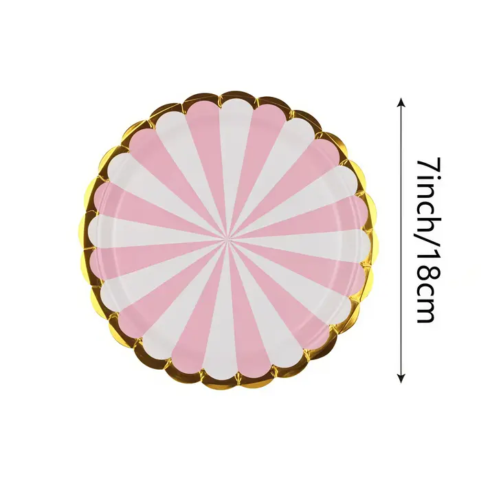 Assiettes en papier jetables pour fête