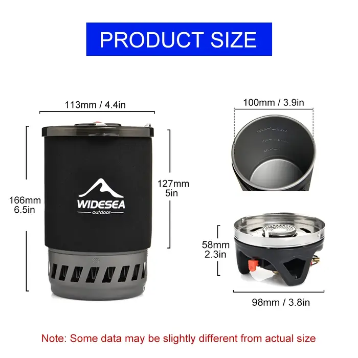 Widesea – ensemble de cafetière de Camping Portable
