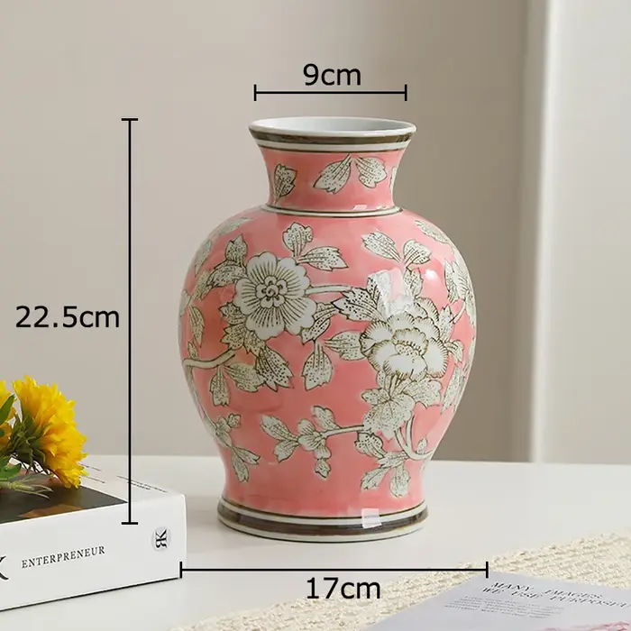Vase en porcelaine bleue et blanche